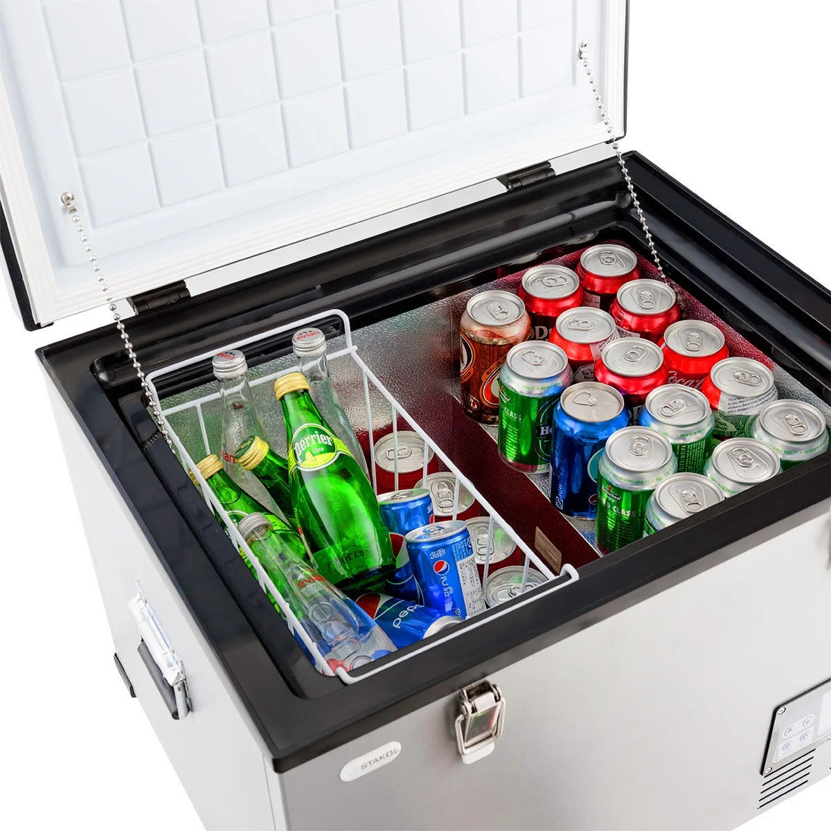 63-Quart Portable Electric Car Cooler Refrigerator / Freezer Compressor for RVs Camping - Image 9