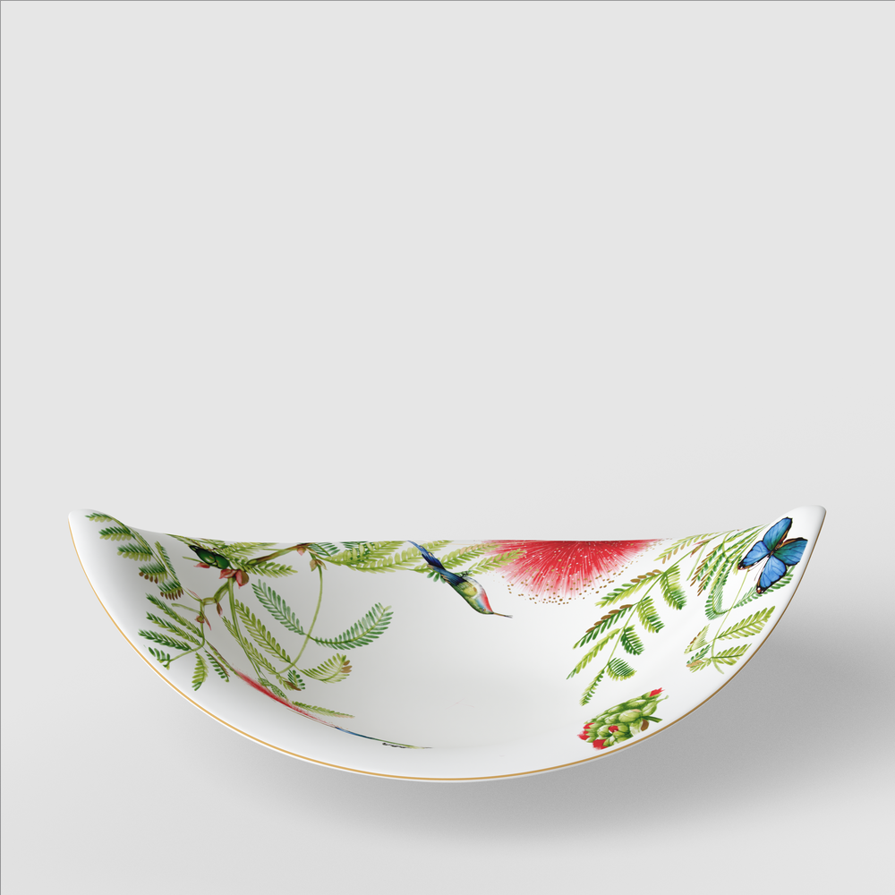 Amazonia Decorative fruit bowl - Multi-colored, 23.7 oz, Premium Bone Porcelain