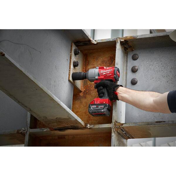 M18 FUEL 18V Lithium-Ion Brushless Cordless 1/2 in. and 3/8 in. Impact Wrench with Friction Ring (2-Tool) - Image 9