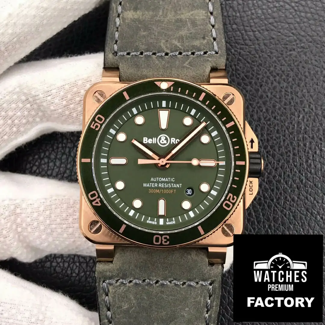 Bell & Ross BR0392-D-G-BR / SCA Black Bezel