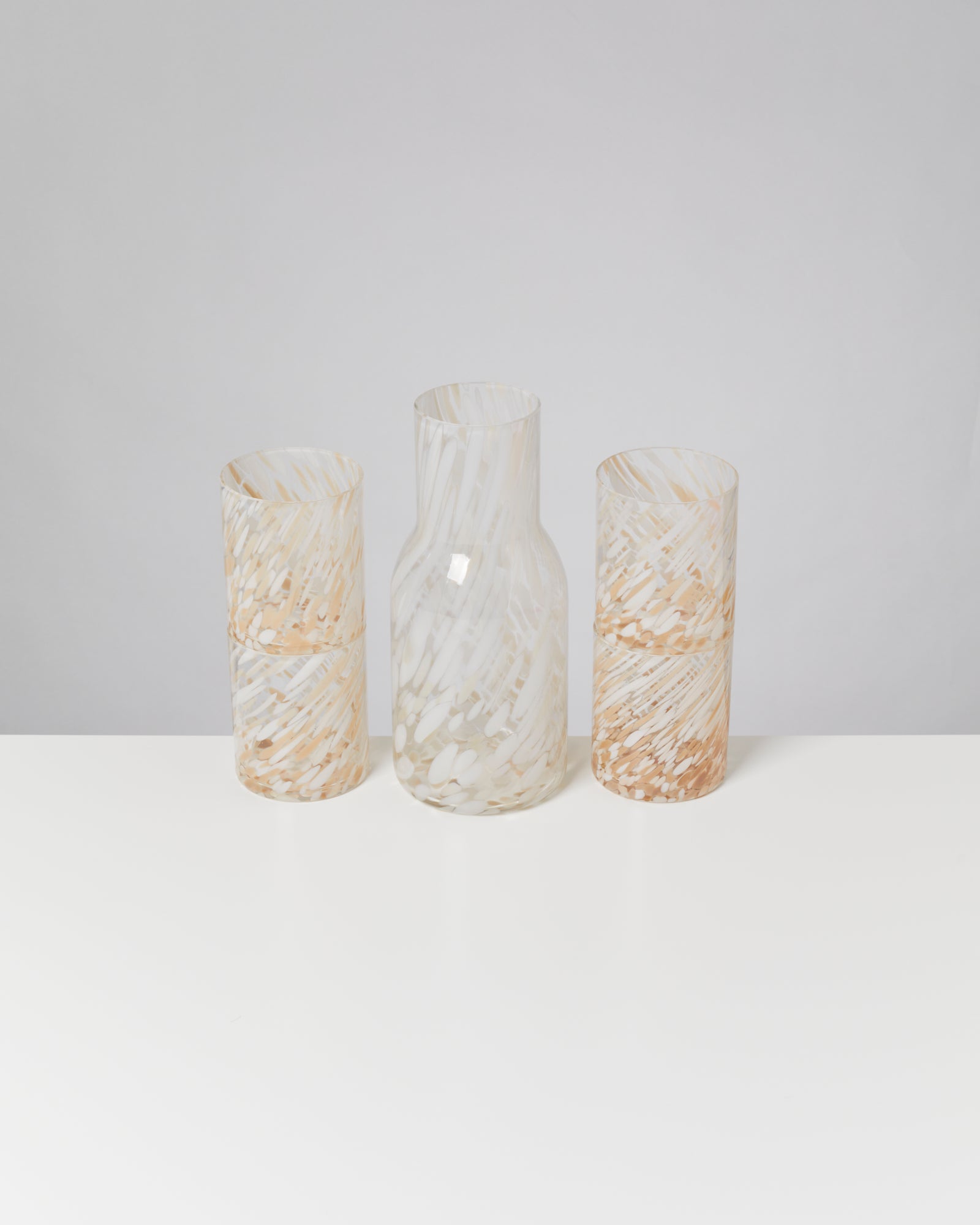 JOIA - LARGE GLASS DROPS SAND SET OF 5