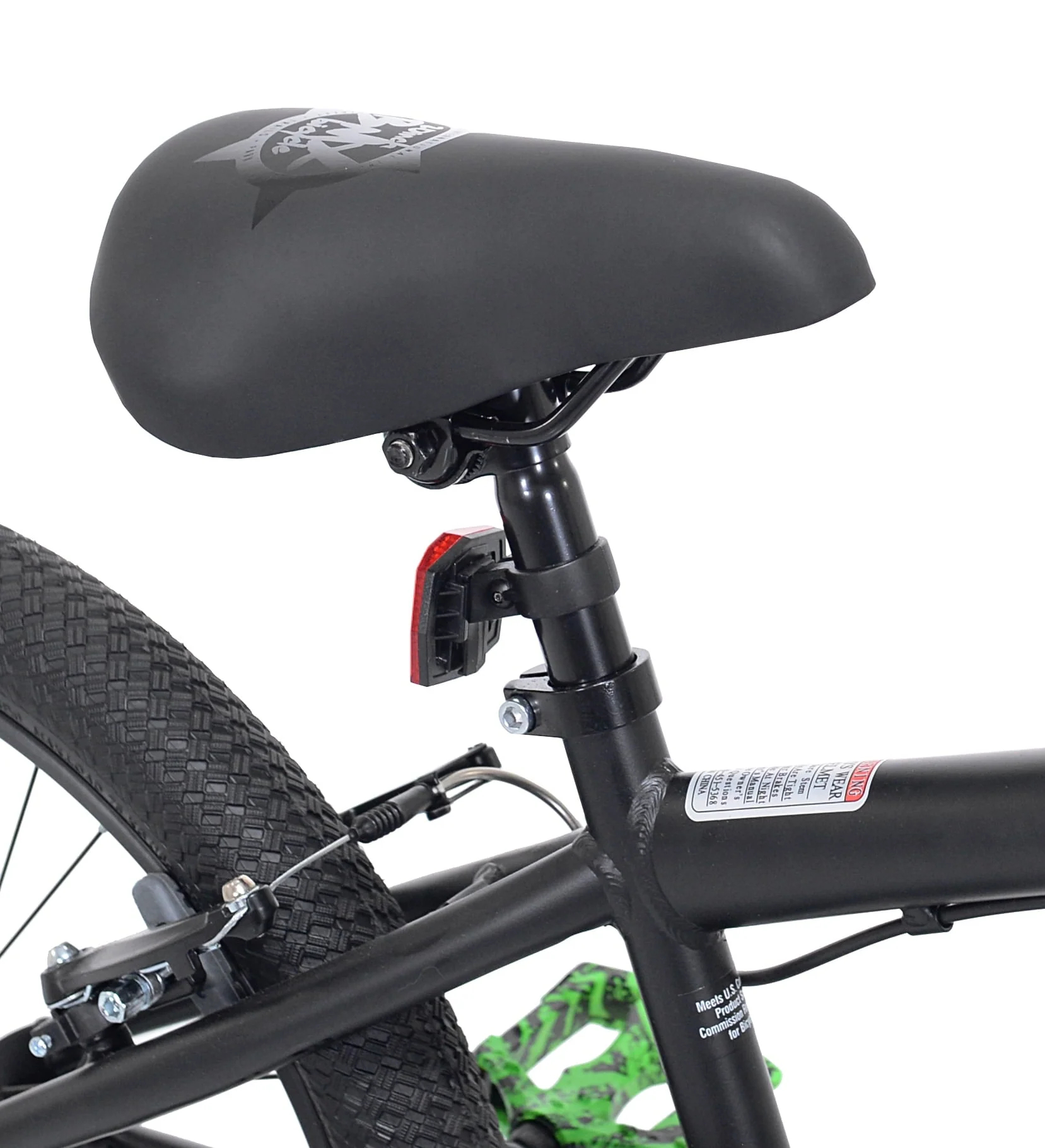 20 in. Chaos Boy's BMX Child Bicycle, Hydro Dip Matte Black - Image 5