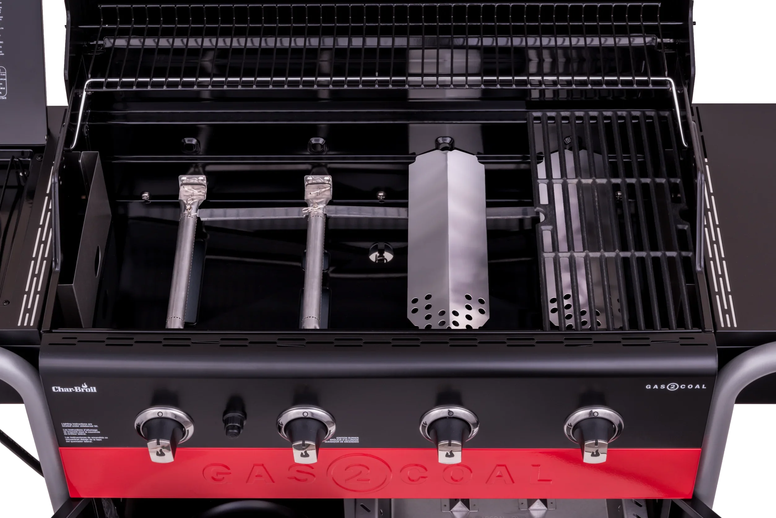 Gas2Coal 4-Burner LP Gas & Charcoal Outdoor Combination Grill