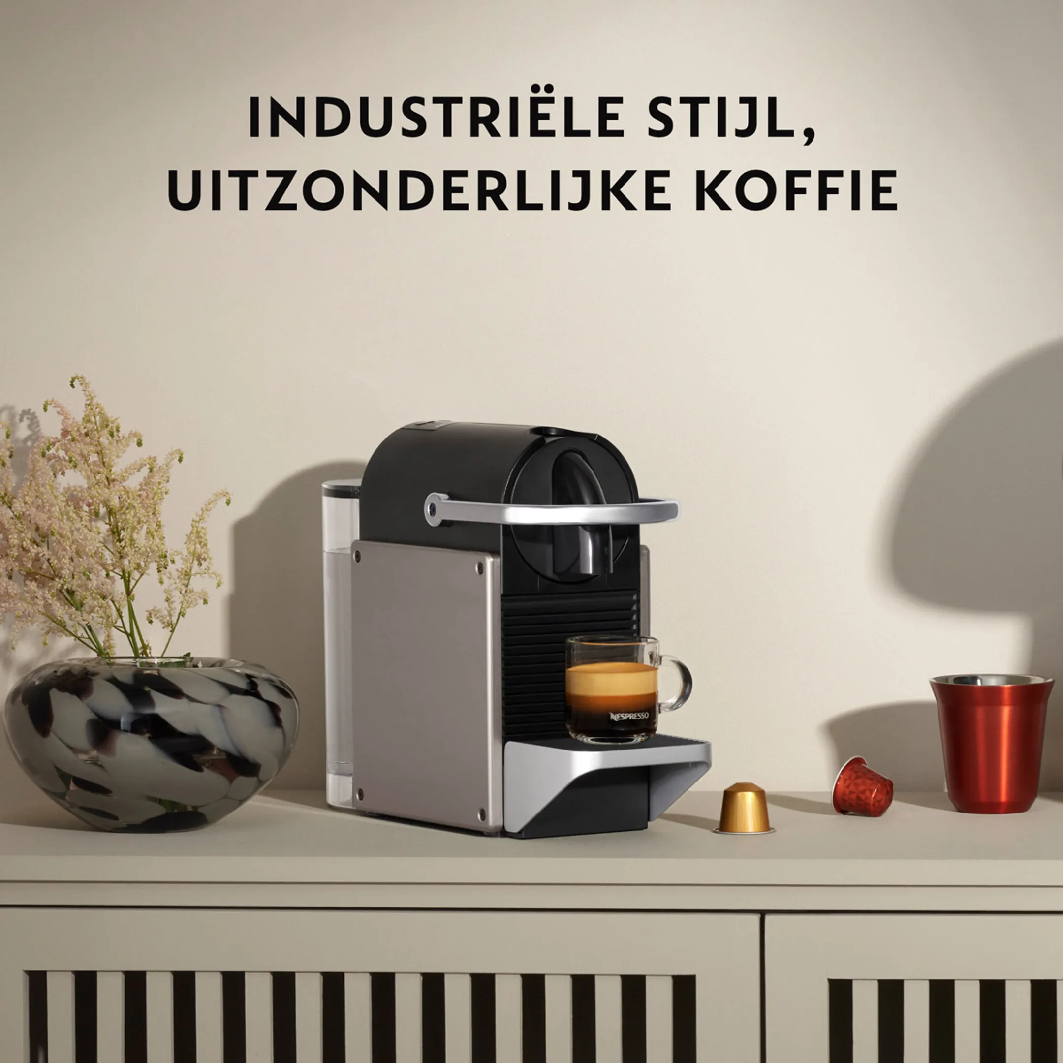 Krups Nespresso Koffiemachine Pixie Redesign Titan