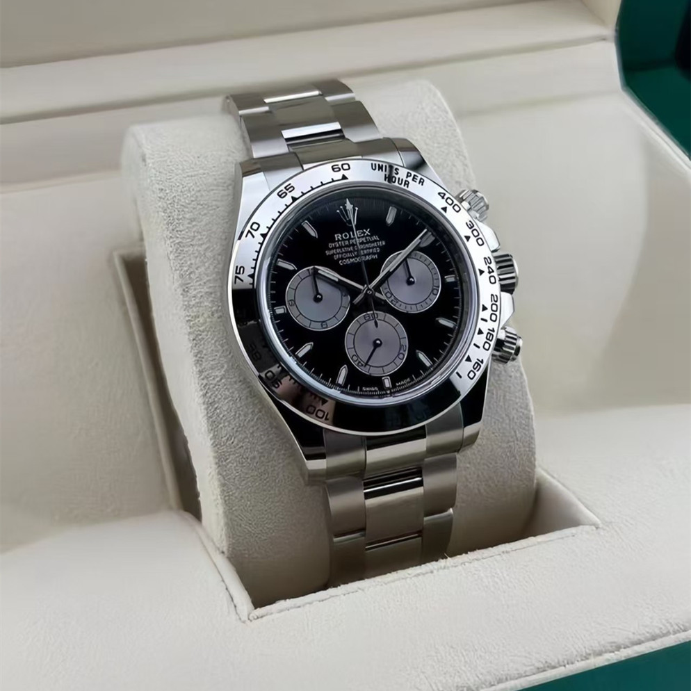 [Super Clone]ROLEX Daytona White Gold/Black/Oyster m126509-0001