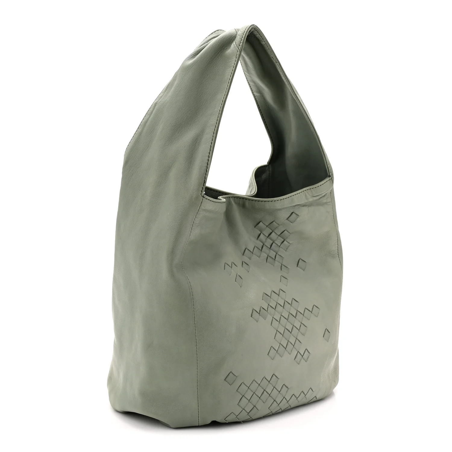 Nappa Woven Hobo Aloe