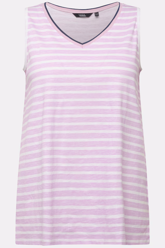 Striped V-Neck Tank Top
