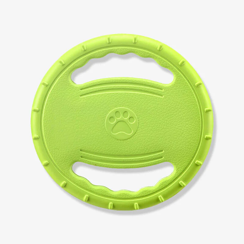 Steering Wheel Rubber Throw Toy Interactive Dog Flying Disc