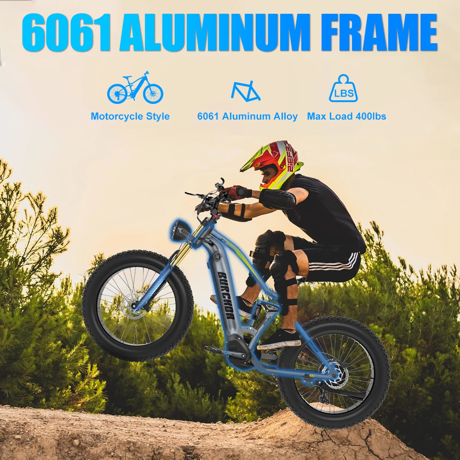 Electric Bike for Adults 26'', 1000W E-Mountain Bike 48V 30/20Ah UL2849 Removable Battery,Fat Tire Ebike up to 30MPH Off Road Beach Snow Electric Bicycles Full Suspension Dual Hydraulic Disc Brakes(RX80 20Ah) - Image 6