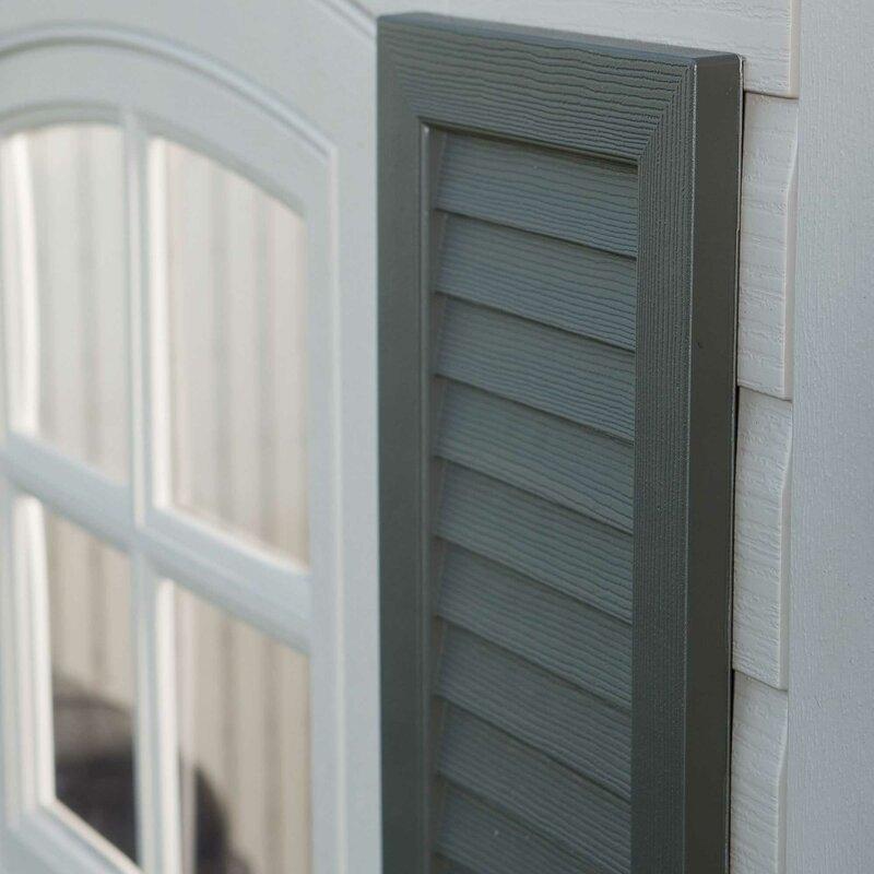 Abri de jardin en plastique à double entrée, 4,57 m de largeur x 2,44 m de profondeur