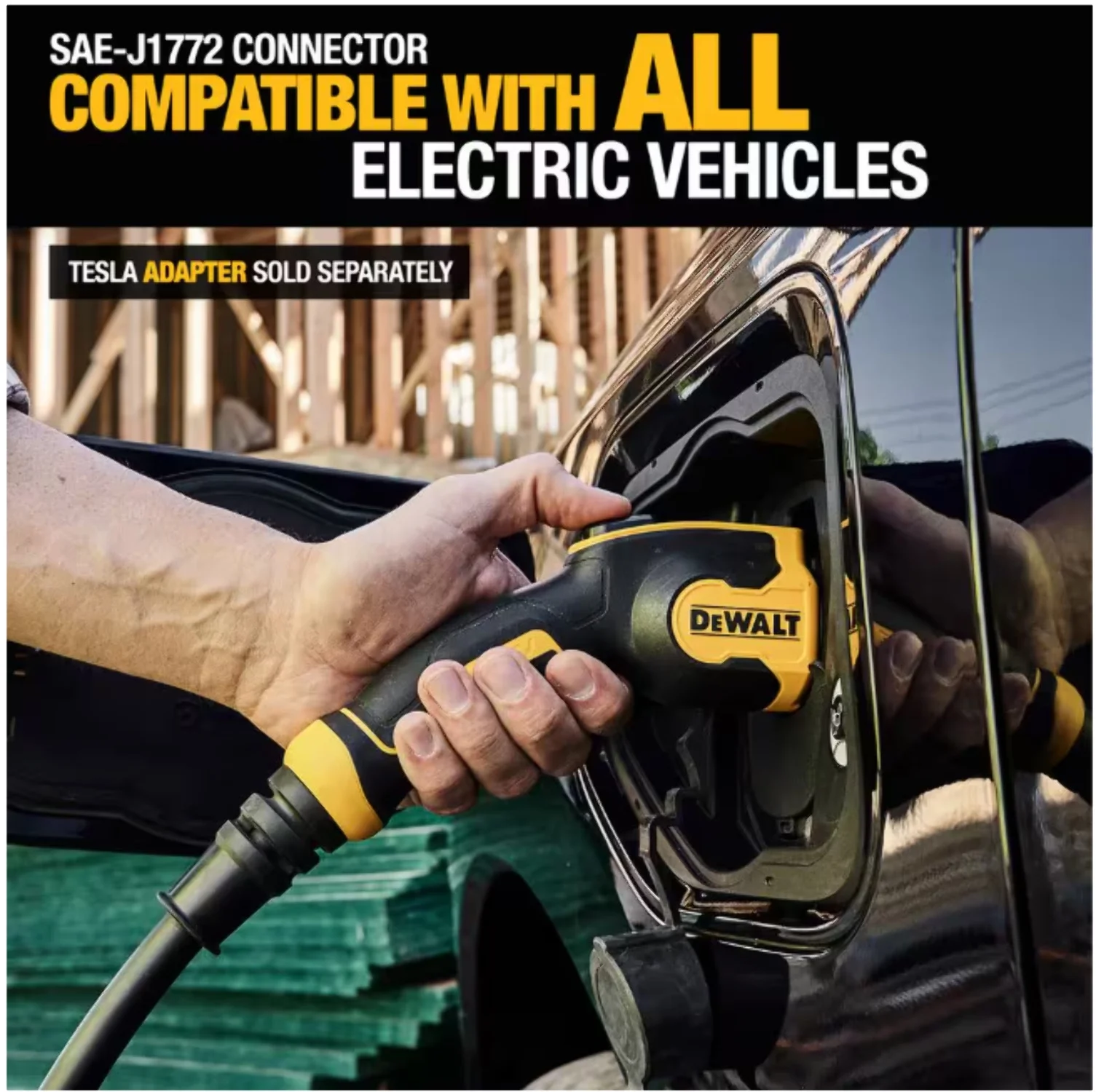 Level-2 Portable Electric Vehicle EV Charger up to 16 Amps, 120-240-Volt AC 3.8 KW, 25 Ft. Cable, Weatherproof - Image 3