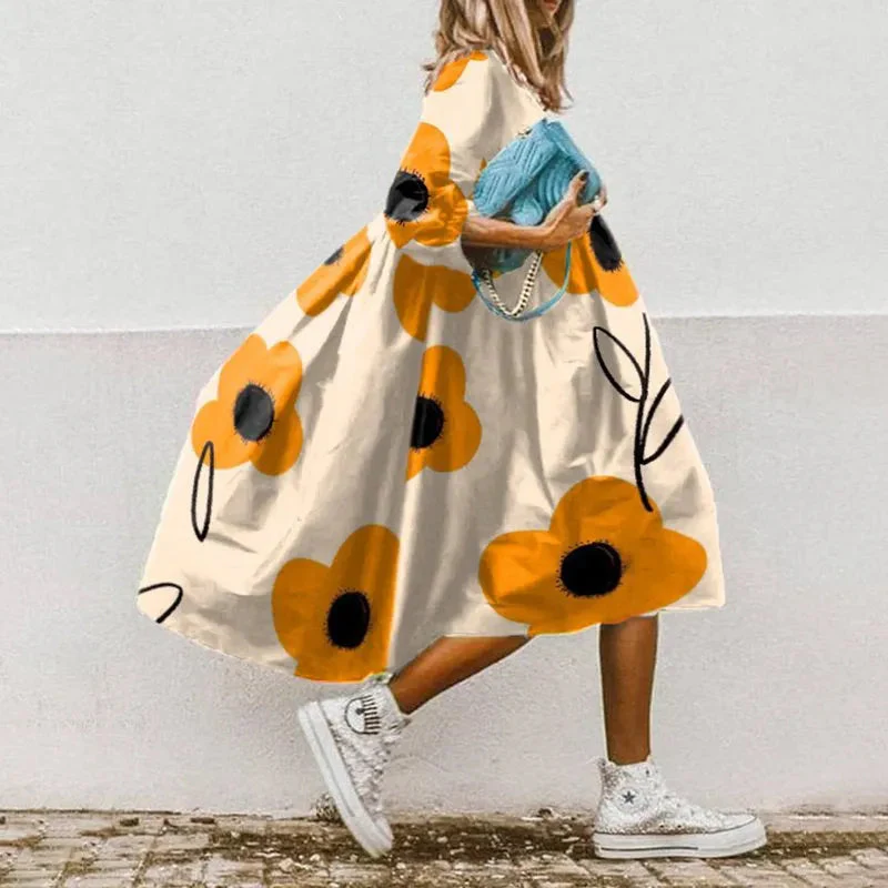 Robe d'été élégante pour femme en tissu léger et respirant - Style moderne