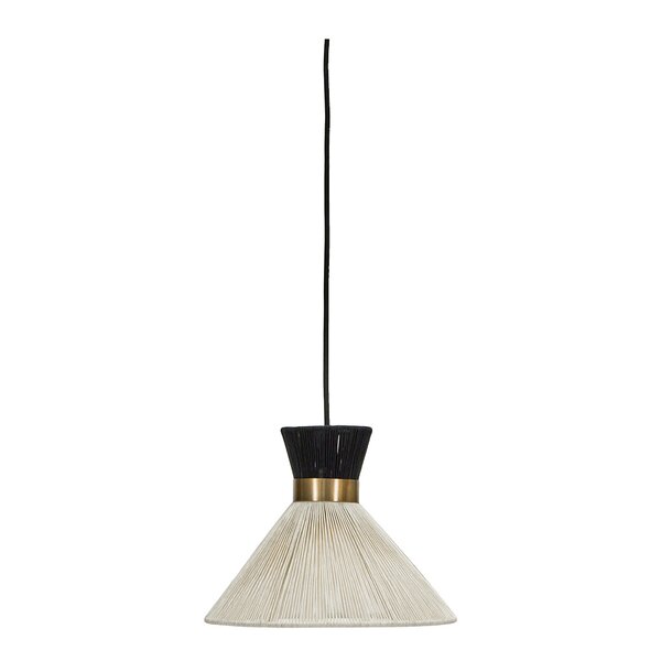 Cord lampe 20 cm svart