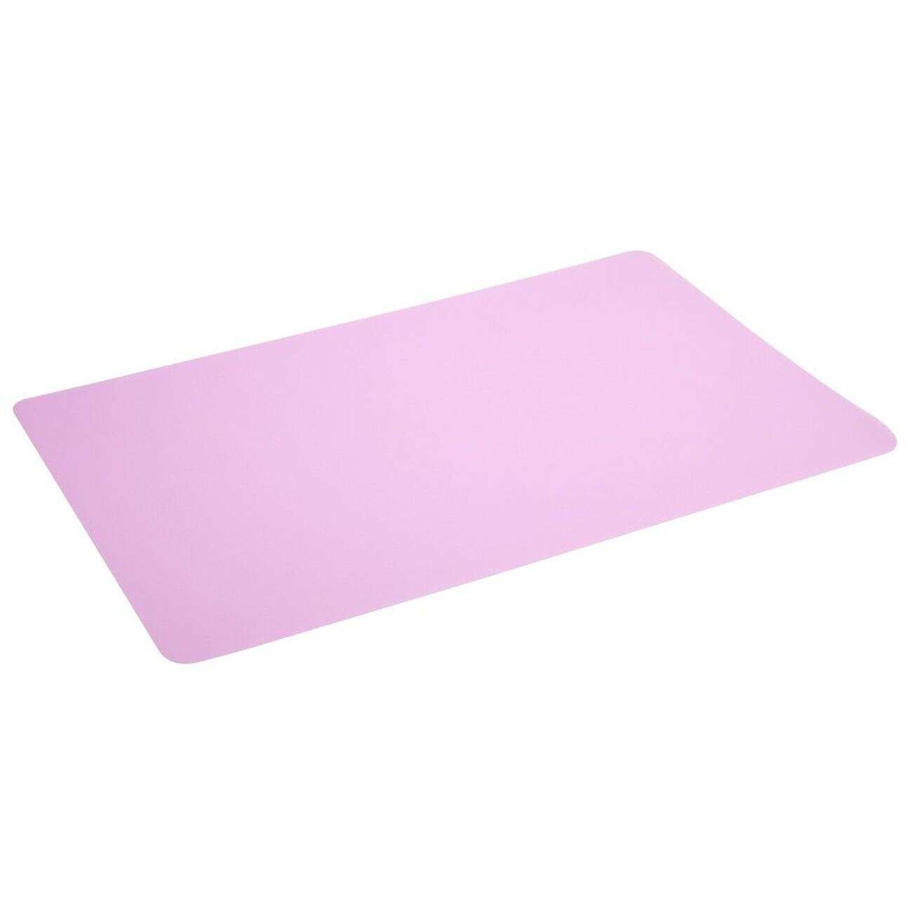 Set de table rectangulaire plastique rose uni