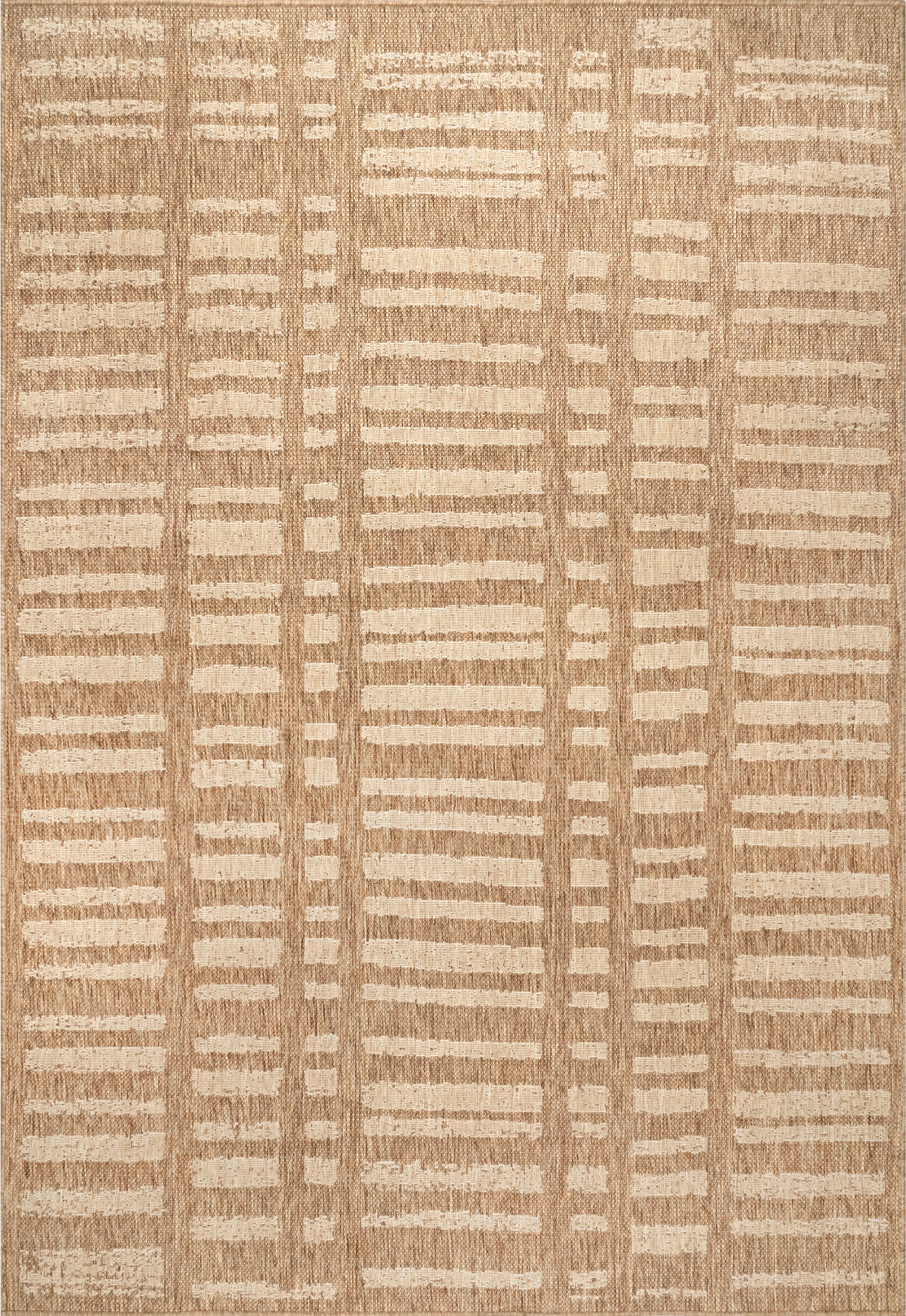 nuLOOM Marin Contemporary Beige 4 ft. x 6 ft. Indoor/Outdoor Area Rug