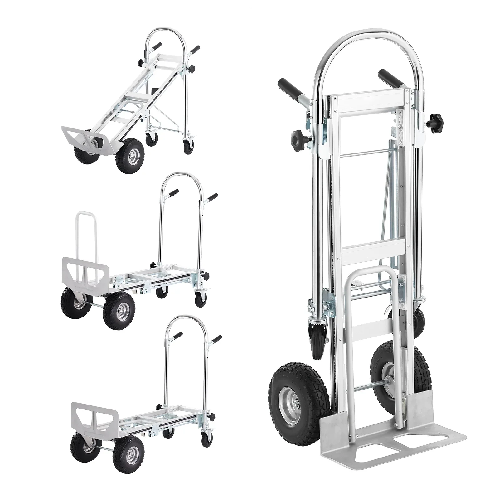 BENTISM Aluminum Hand Truck 4 in 1 Folding Dolly Cart 1000 lbs Capacity Heavy Duty
