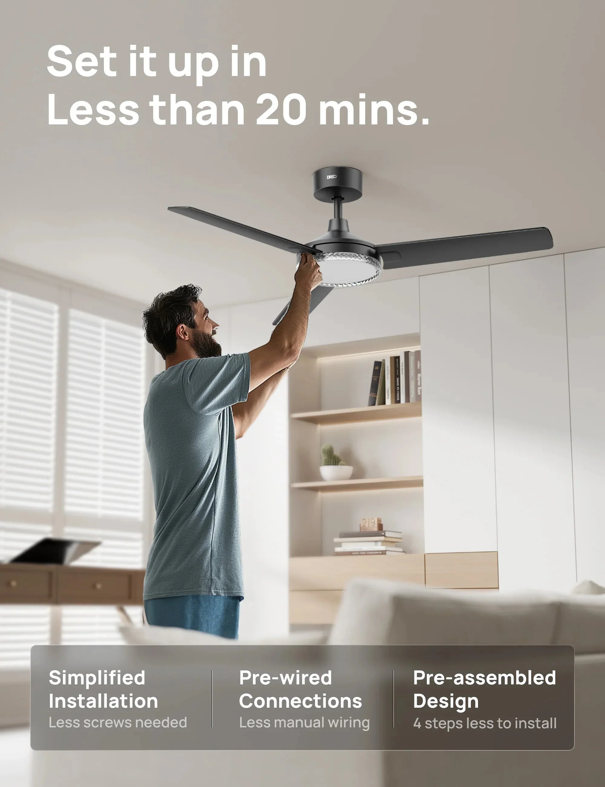Smart Ceiling Fan 334S