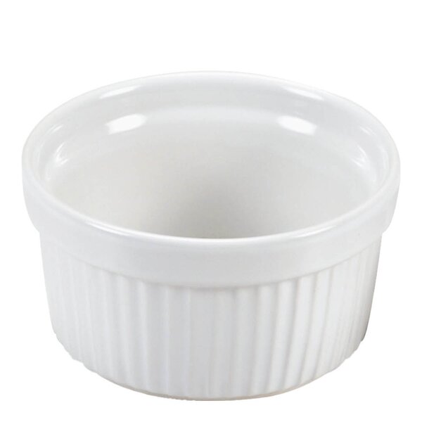Ceramica mini ildfast form 9x5,2 cm hvit