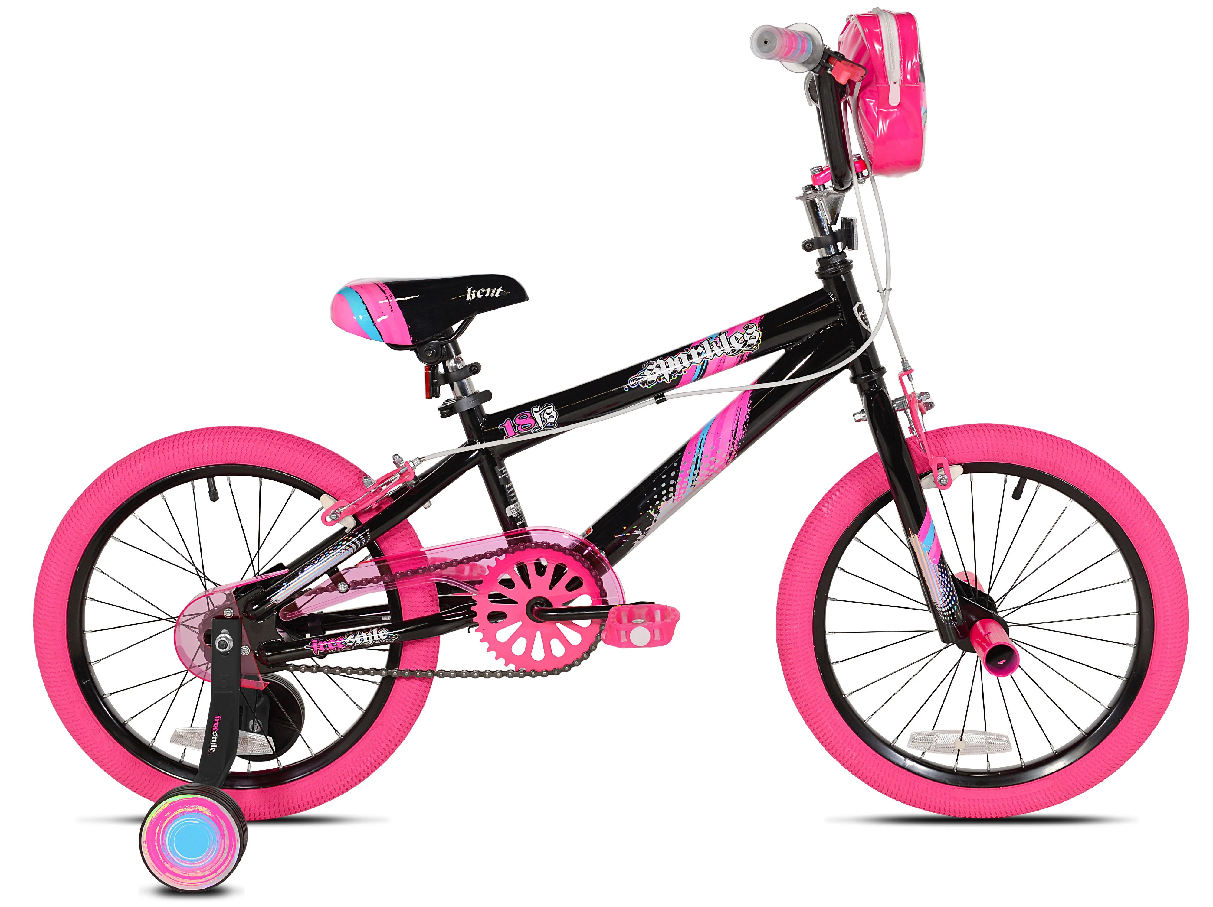 Bicycles 18 in Girl'S Sparkles Bicycle, Black and Pink