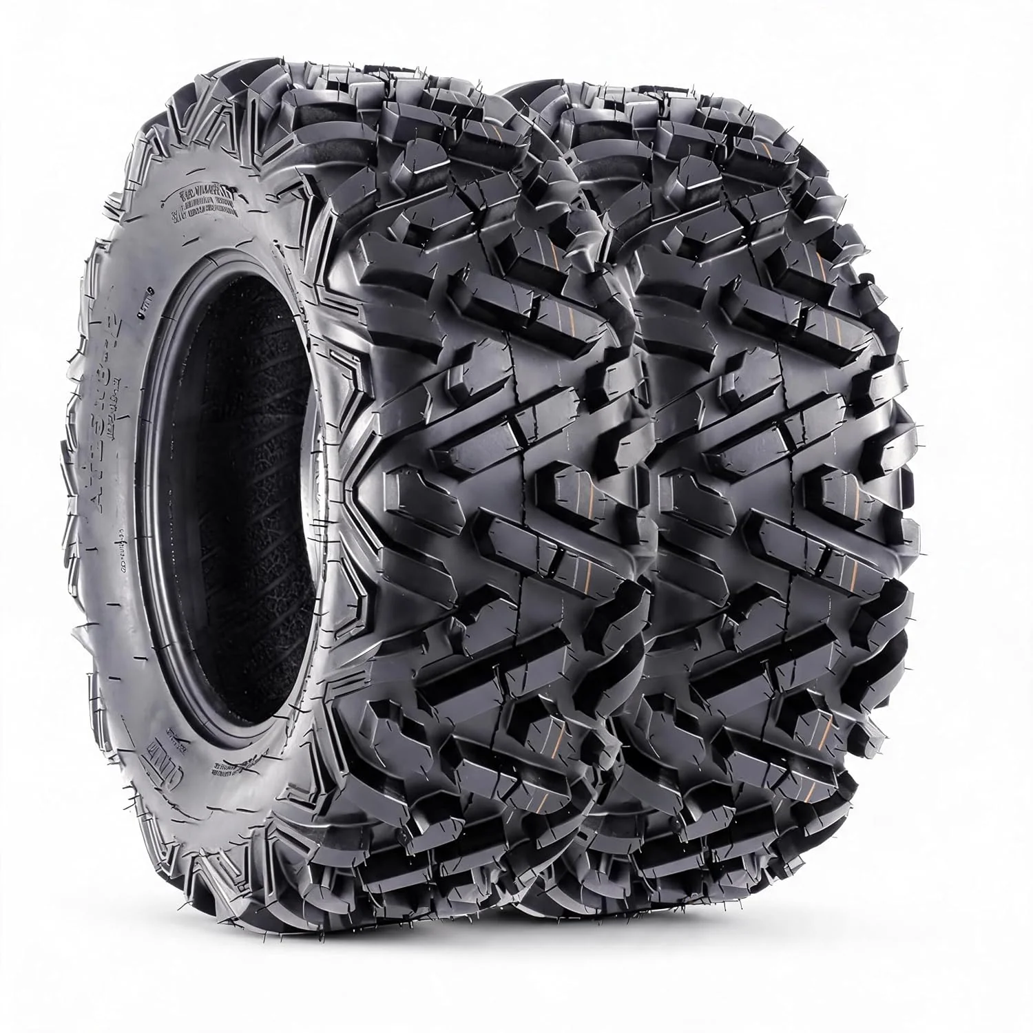 Set of 2-25x10-12 6PR All-Terrain ATV/UTV Tires, Tubeless