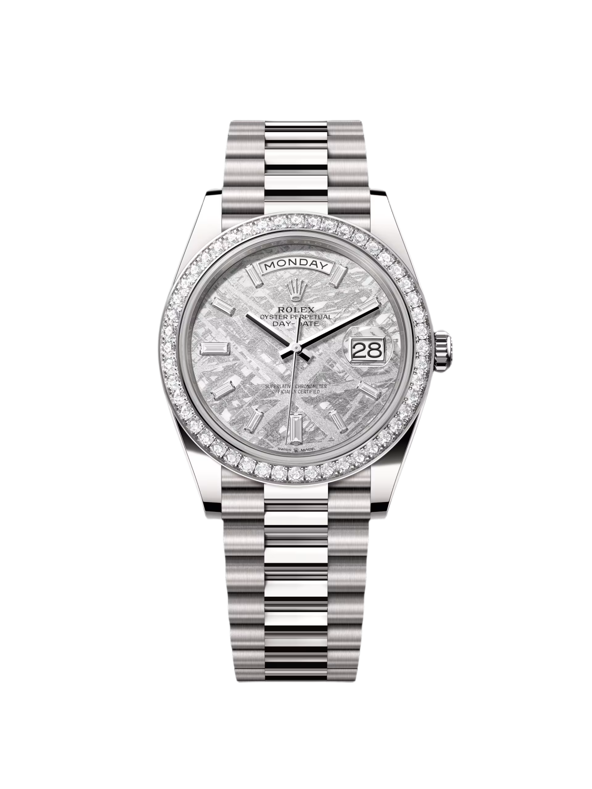 【Super Clone】RLX  Day-Date 40mm 228349RBR-0040 Meteorite Dial President Bracelet