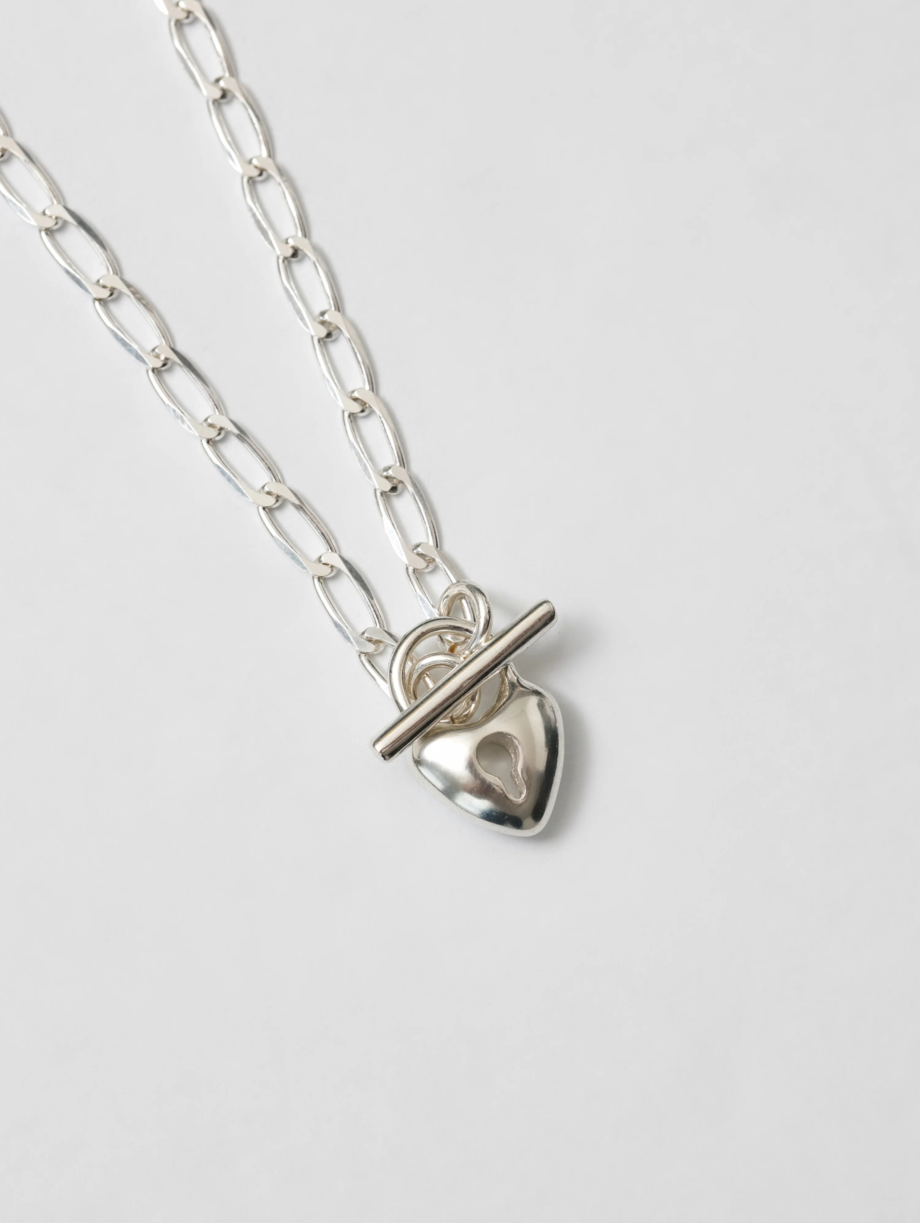 Heart Toggle Necklace in Sterling Silver
