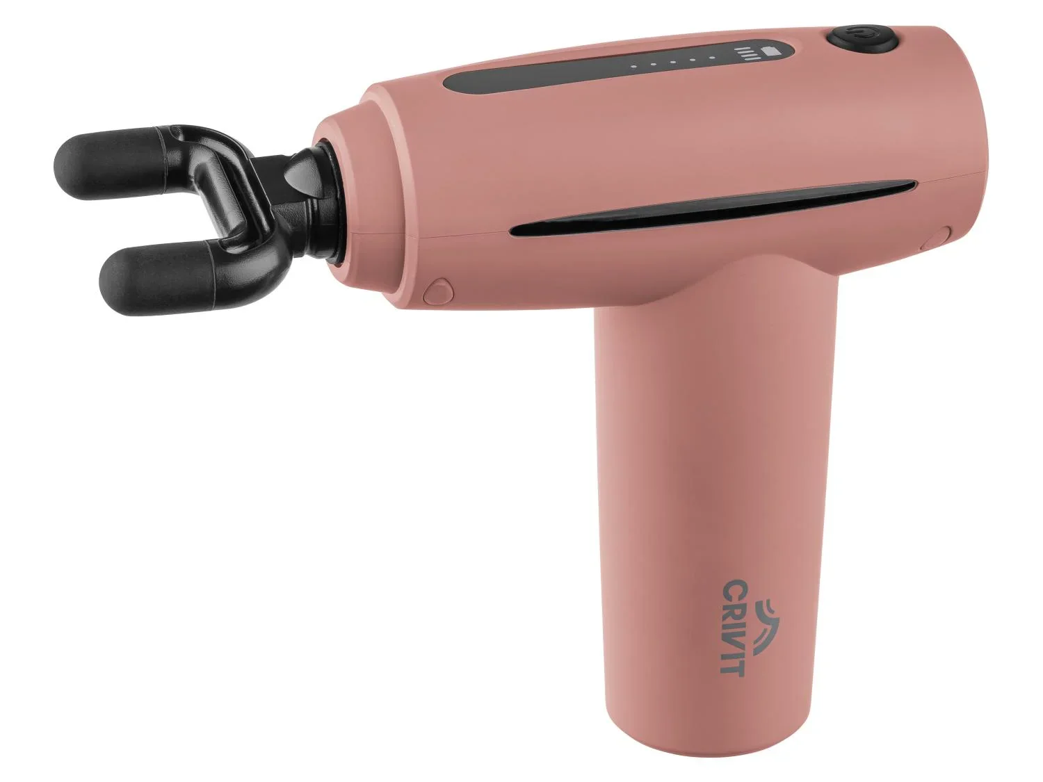 CRIVIT Mini-pistolet de massage CMMG 3.7 A1, 4 ttes, 5 vitesses