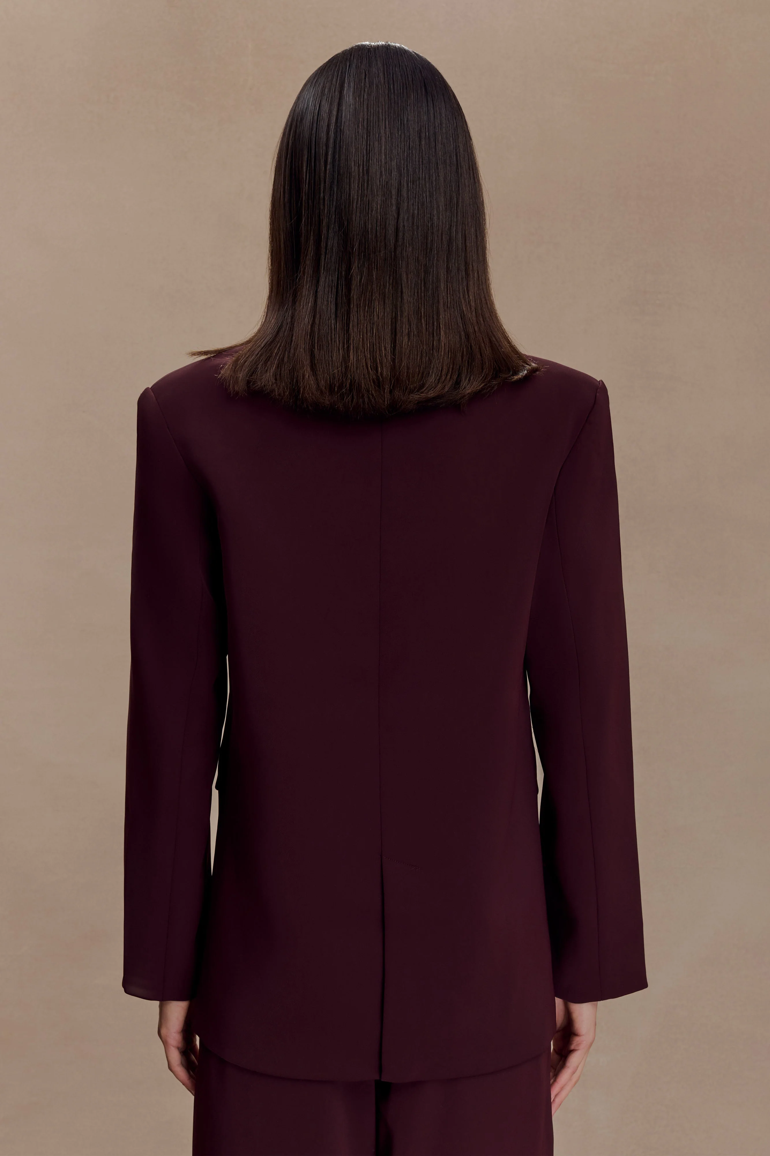 Mateo Oversized Blazer - Mahogany