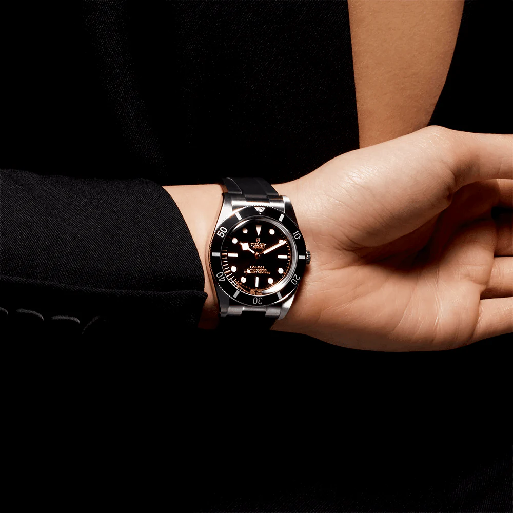 【Super Clone】TUDOR Black Bay 54 37mm Black Dial & Bezel Automatic Rubber Strap Watch M79000N-0002