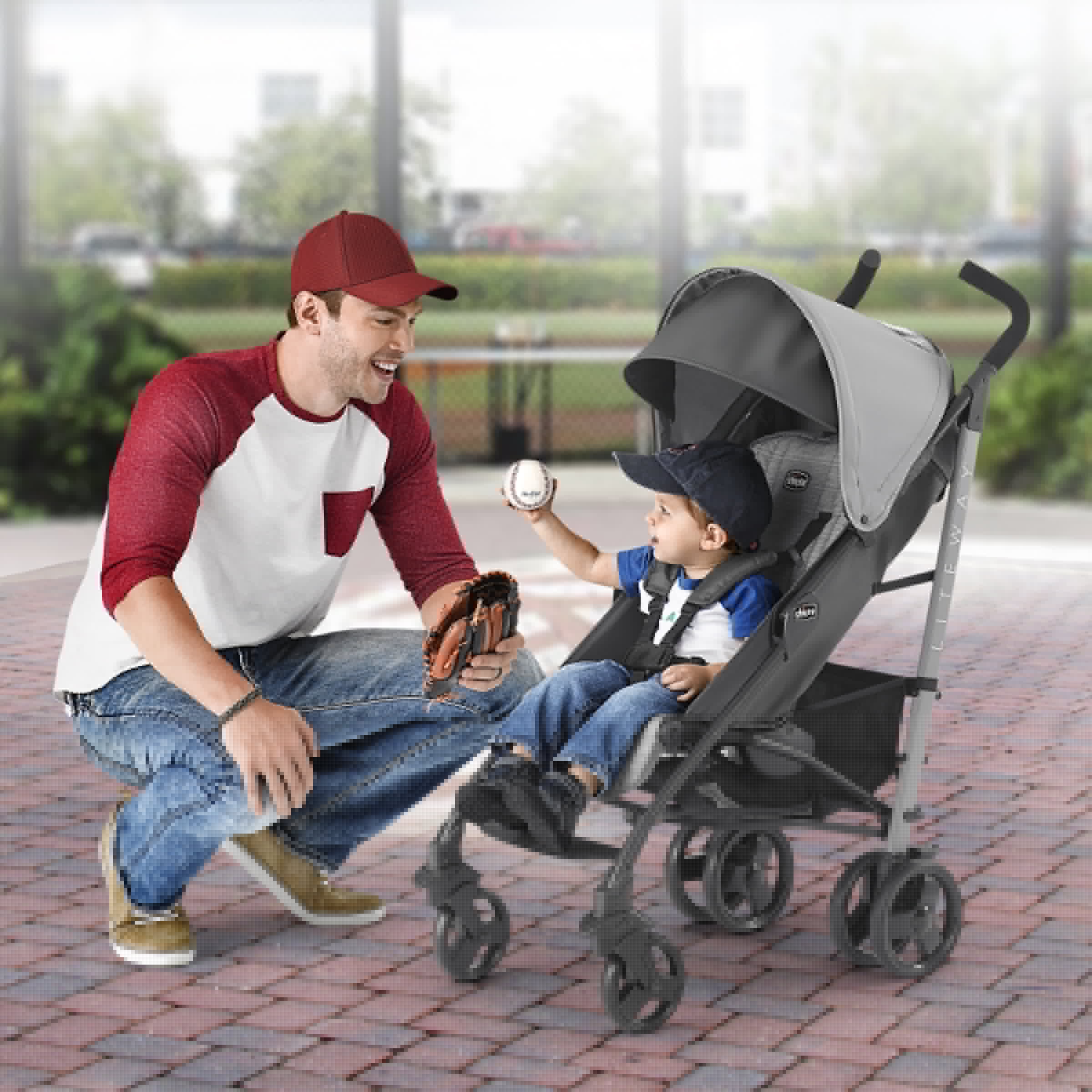 Chicco Liteway Lightweight Stroller - Moon Grey (Grey/Black)