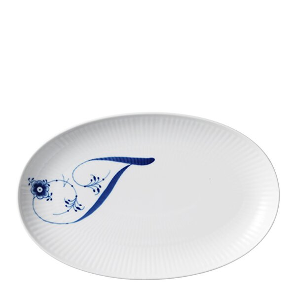 Alfabet tallerken oval T 23 cm