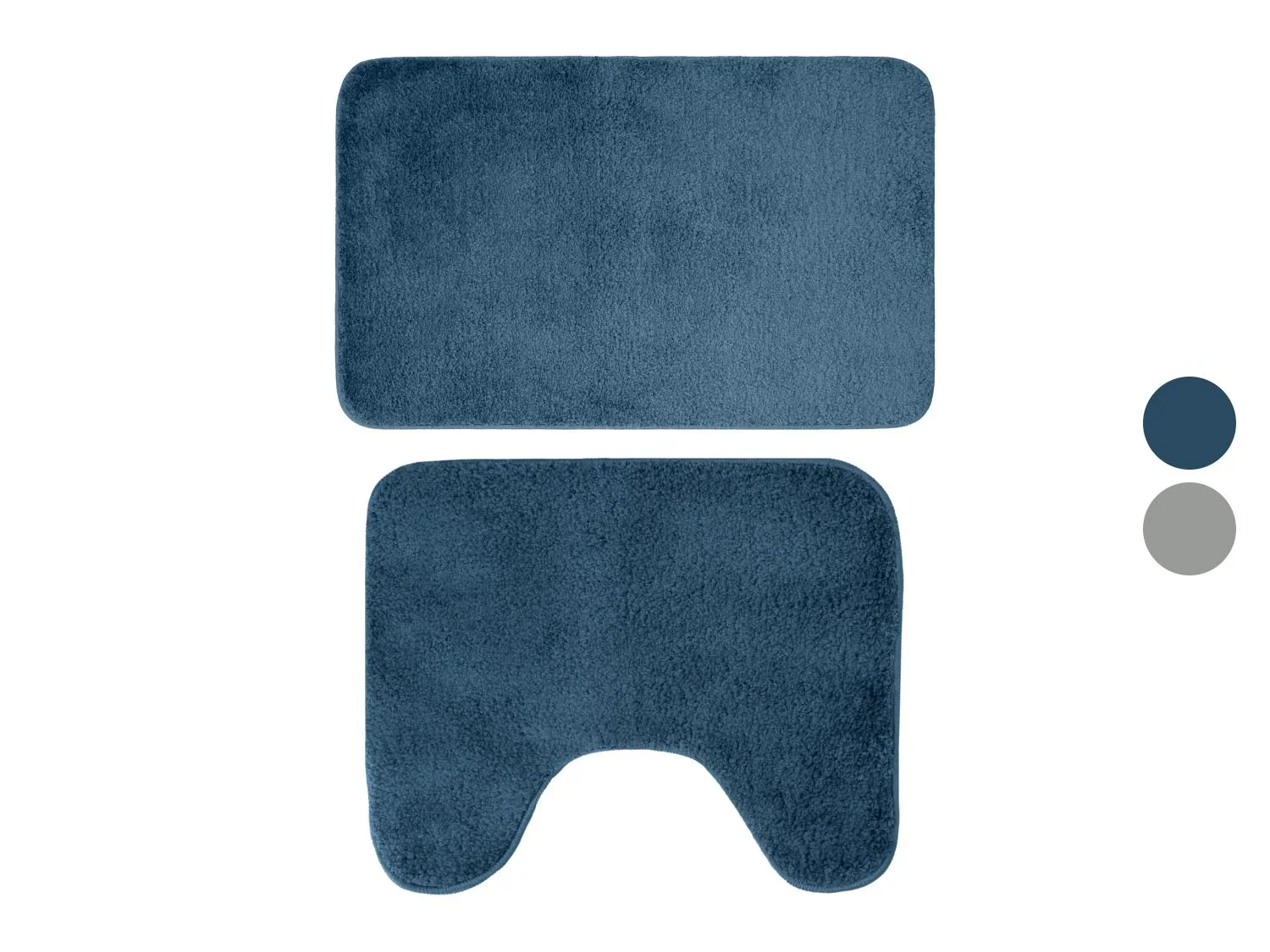 LIVARNO Set de 2 tapis WC et salle de bains