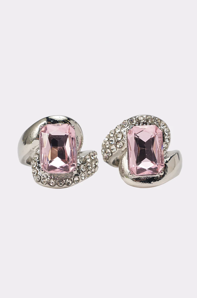 PRETTY IN PINK RING SET - Akira Store