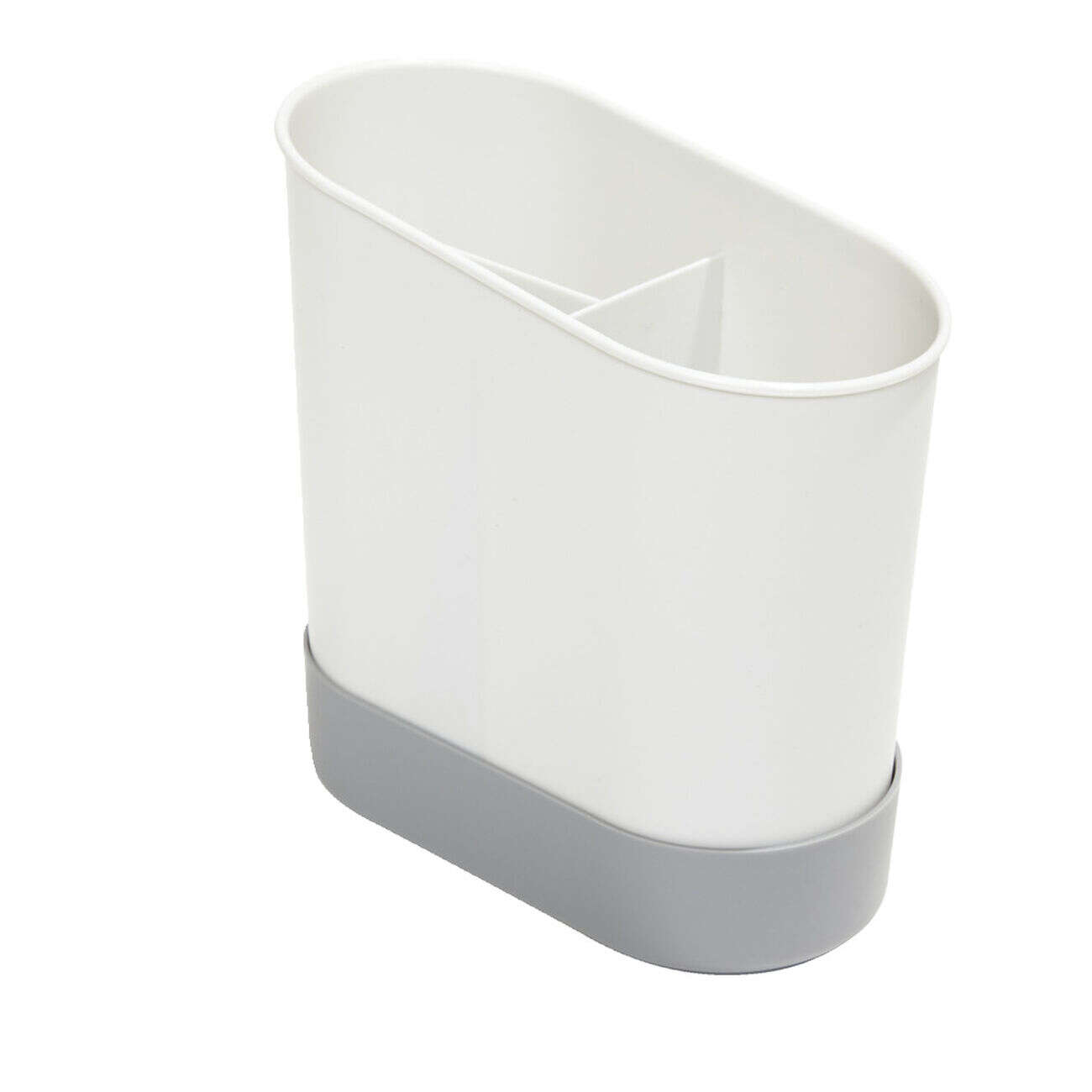 Égouttoir à couverts plastique gris 17,3x17,3xH9,2cm