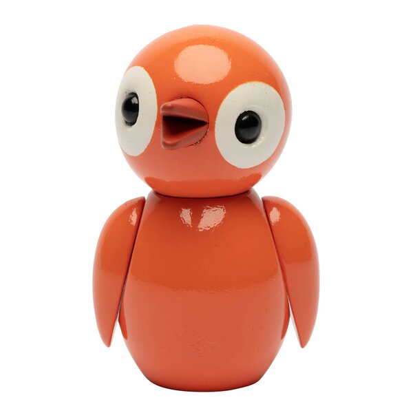 Spring Birds trefigur 6,5 cm optimistic orange