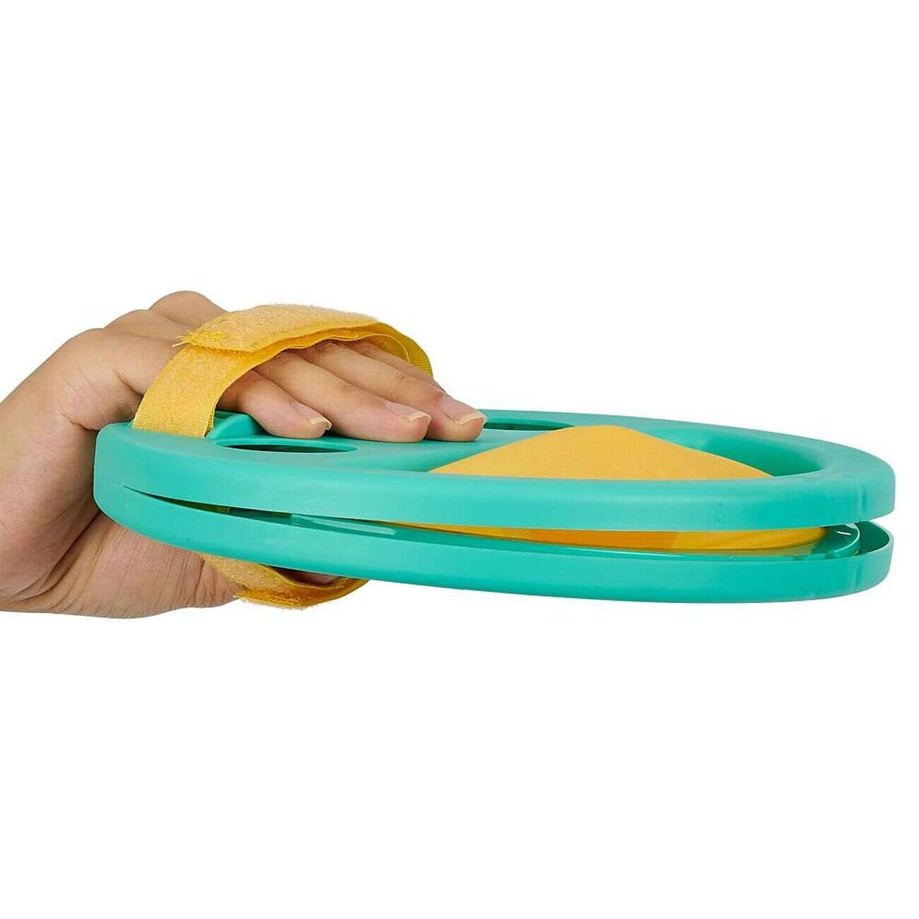Jeu lance et attrape balle plastique vert Ø19,5cm