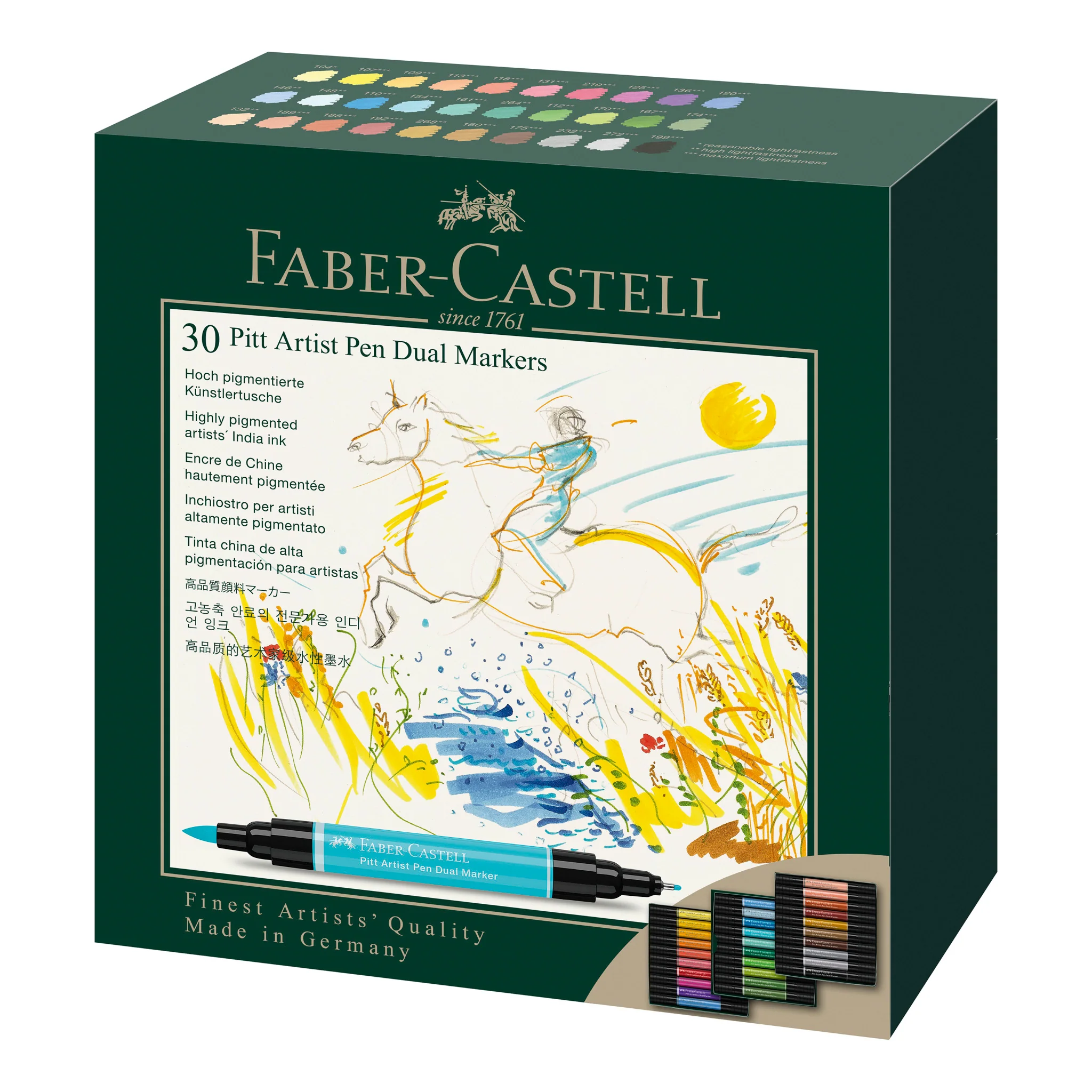 Stylo marqueur double Pitt Artist Pen, étui de 30