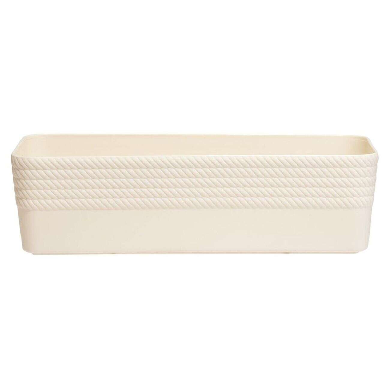 Boîte plastique beige 25x11xH7cm