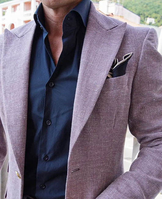 Blazer à poches business, col à revers simple boutonnage