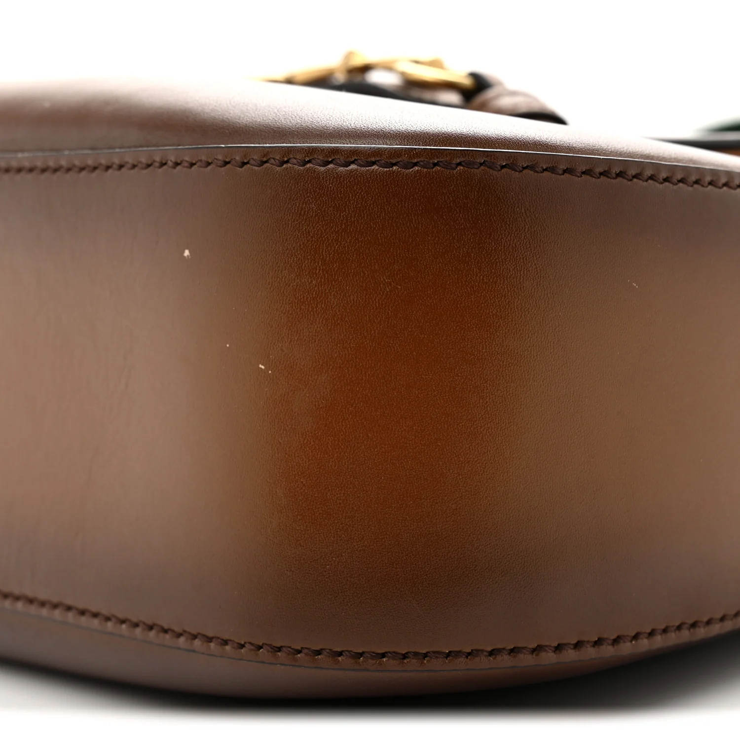 Calfskin Medium Lady Web Shoulder Bag Cuir
