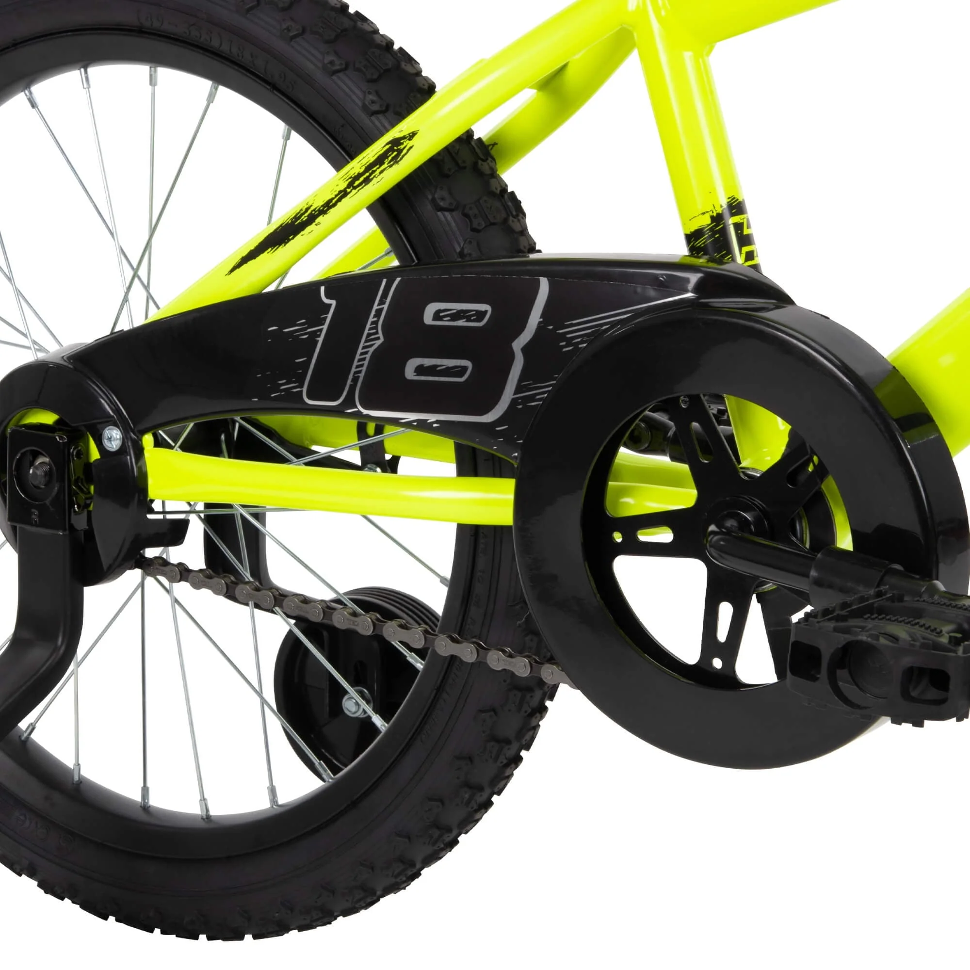 18 in Rock It Kids Bike for Boys Ages 4 and up, Child, Neon Powder Yellow Image 10