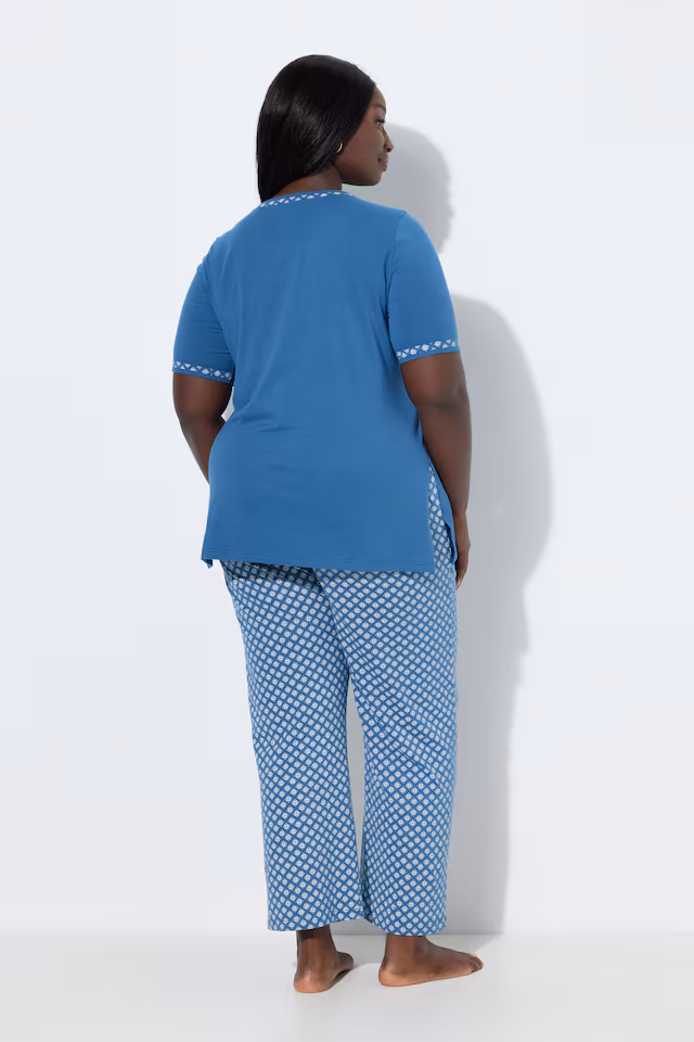 Geometric Print 2 Piece Pajama Set