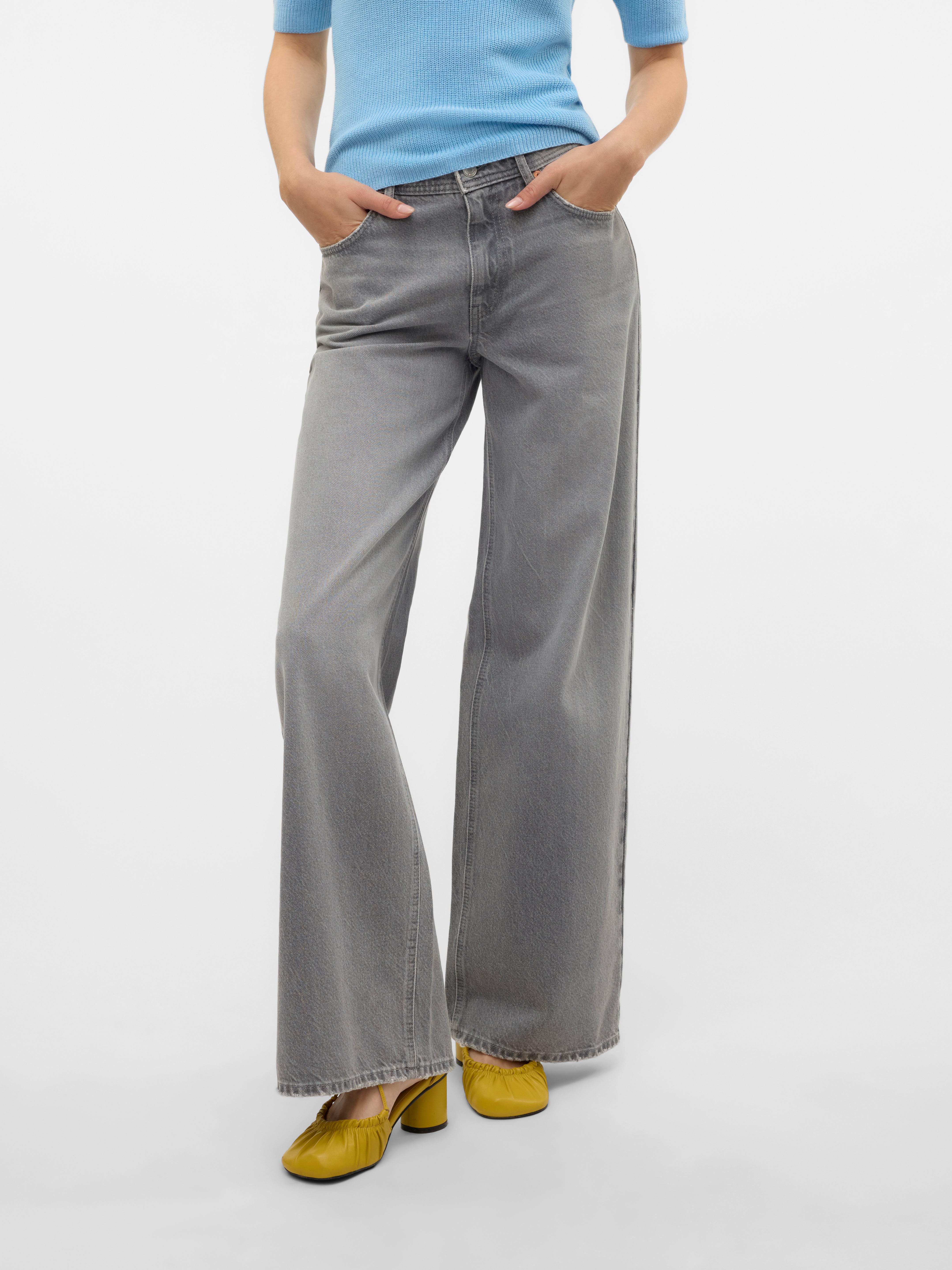 VERO MODA® VMREMY Mid rise Wide Leg Fit Jeans