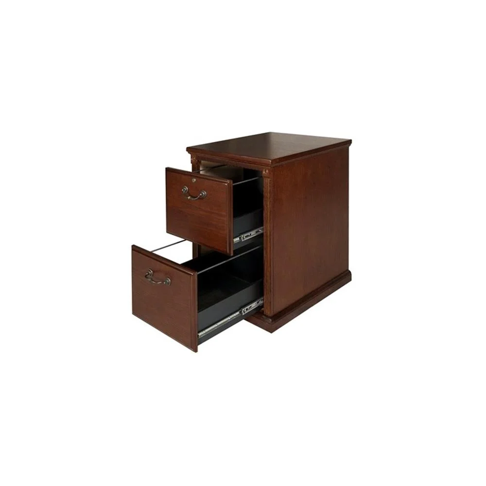 Huntington Transitional Oxford 2 Drawer Wood File Cabinet Oak(Oak) - Image 8