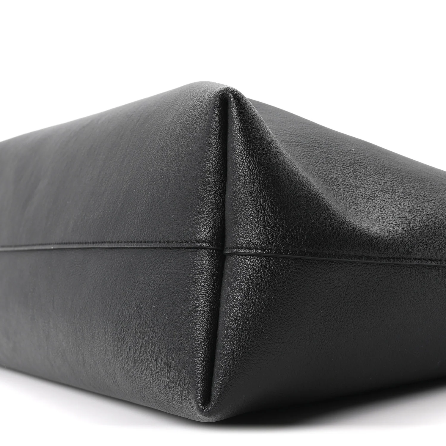 Calfskin Large Shopping Tote Black
