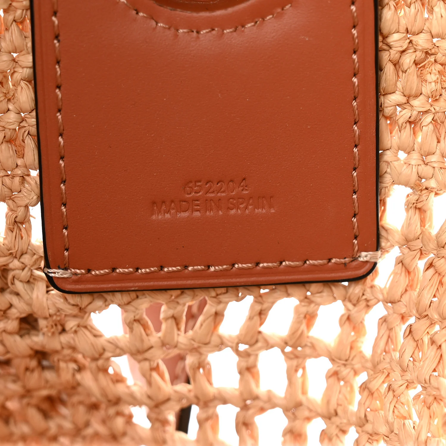 Raffia Calfskin Paulas Ibiza Balloon Ruffle Basket Tote Bag Natural Tan