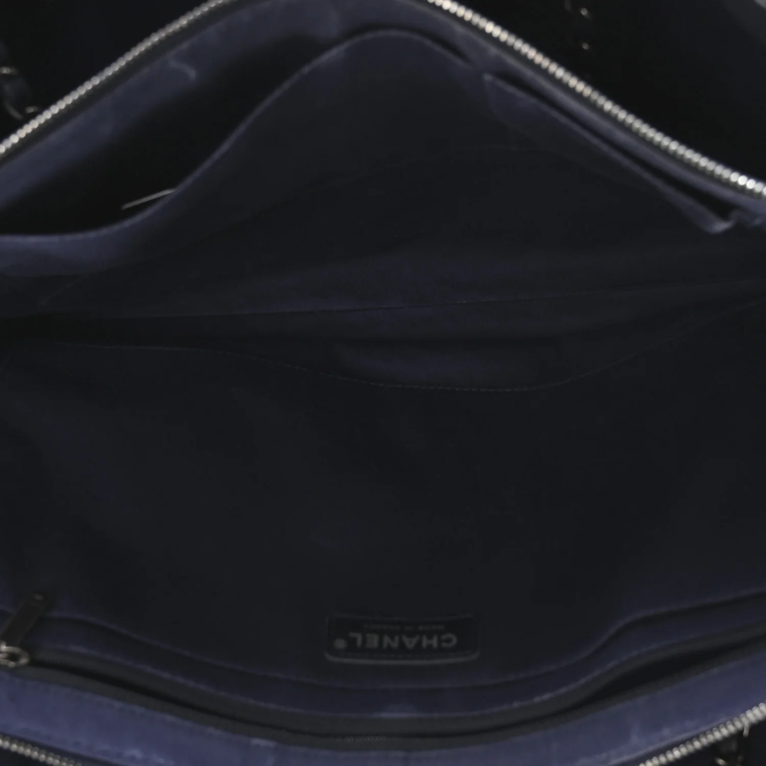 Grained Vegetal Calfskin Urban Shopping Tote Blue