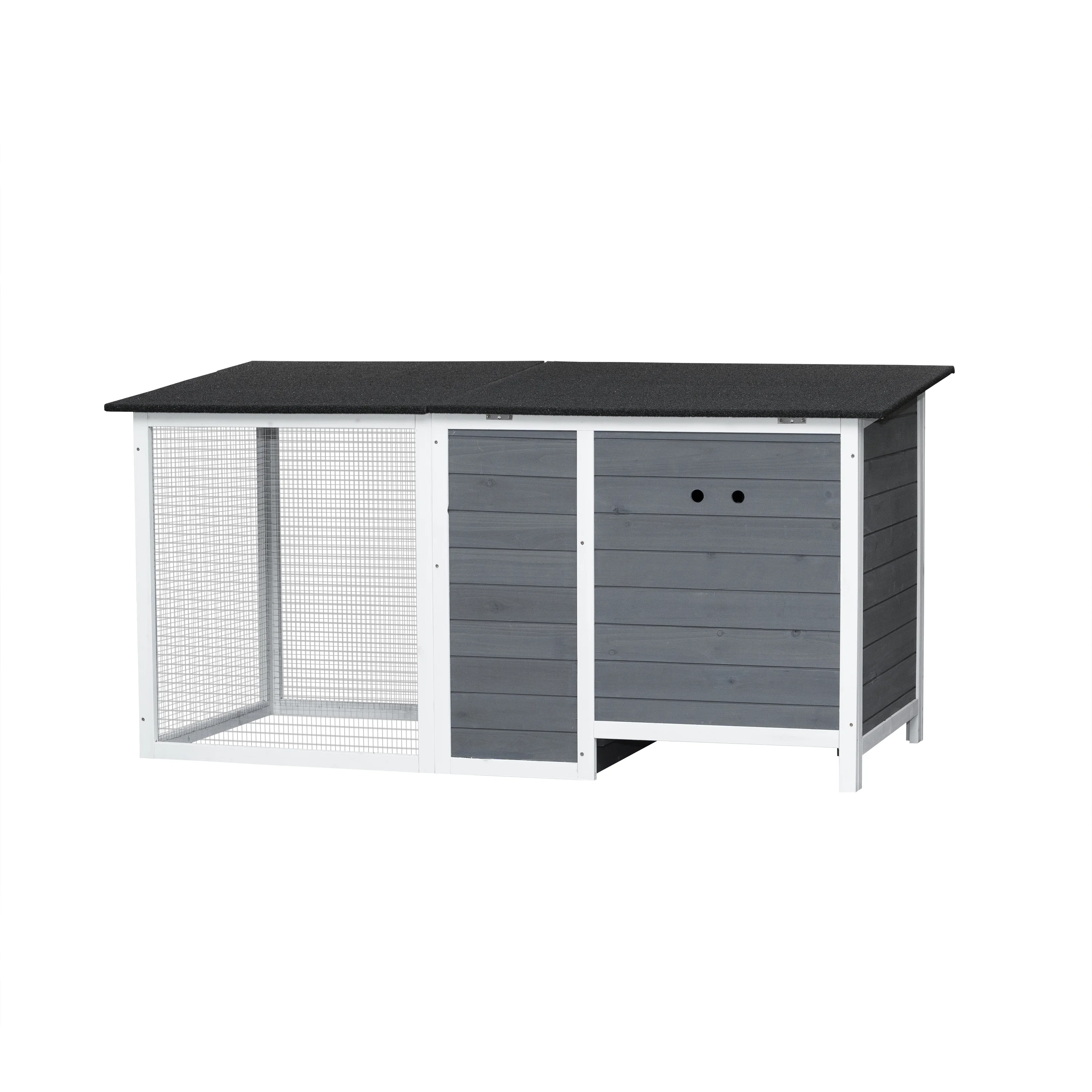 Chicken Coop with Run Wooden Cage,Outdoor Indoor Chicken Rabbit Small Animal House - Image 7