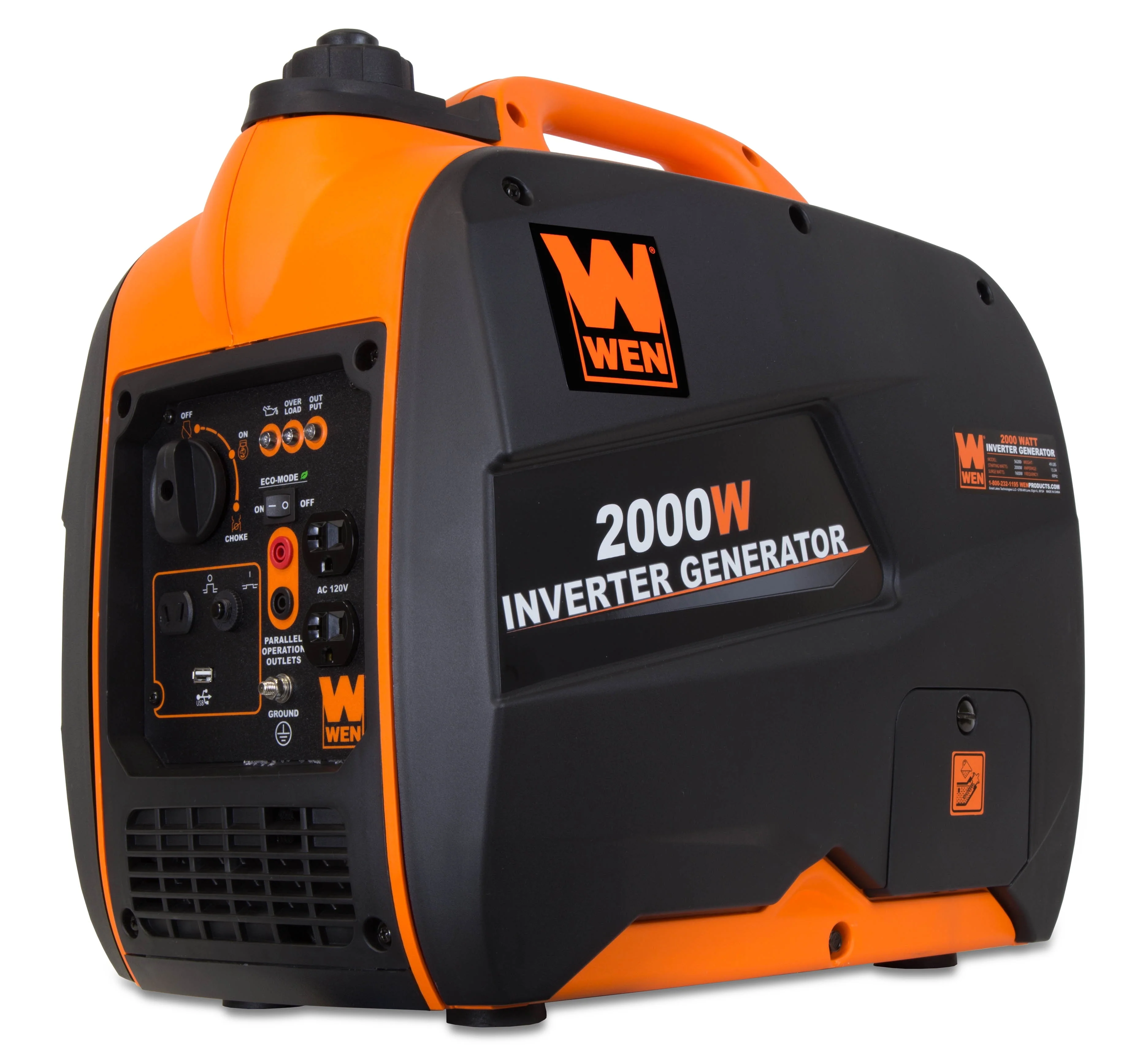 WEN Super Quiet 2000 - Watt Portable Inverter Generator, CARB Compliant