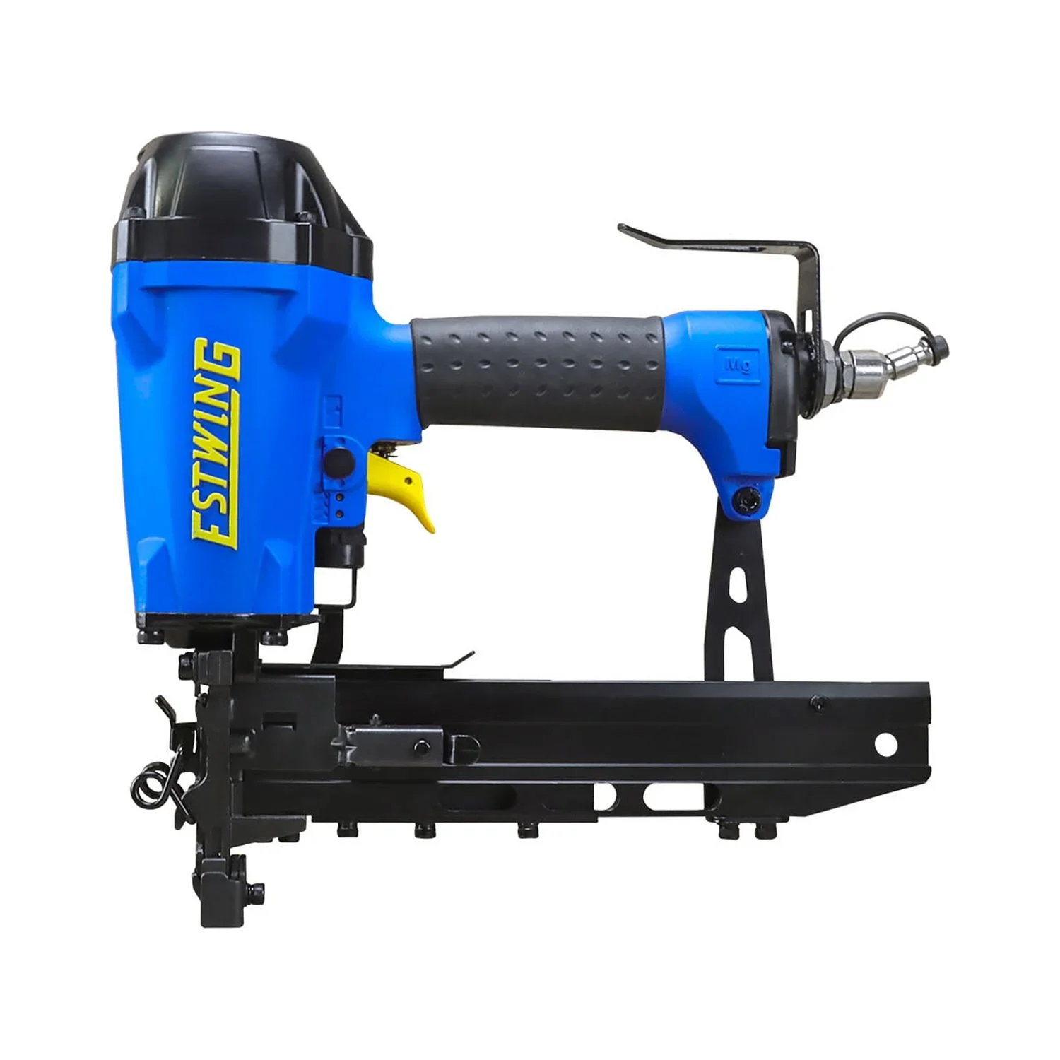 Estwing EFS105 Pneumatic 10.5-Gauge 1-9/16 Fencing Stapler with Adjustable Metal Belt Hook, 1/4 NPT Industrial Swivel Fitting, and Bag